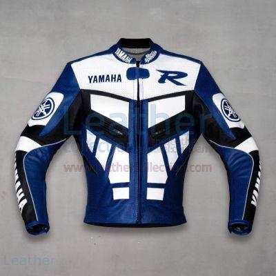 Veste de moto bleue Yamaha R