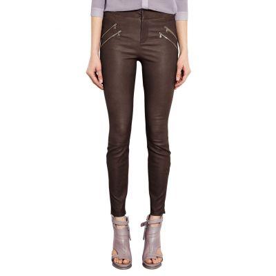 Pantalon en cuir moulant