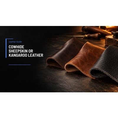 カウハイド、シープスキン、カンガルーレザーの比較