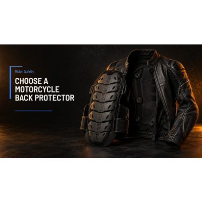 バックプロテクターのインサートとレザーのバイクジャケット