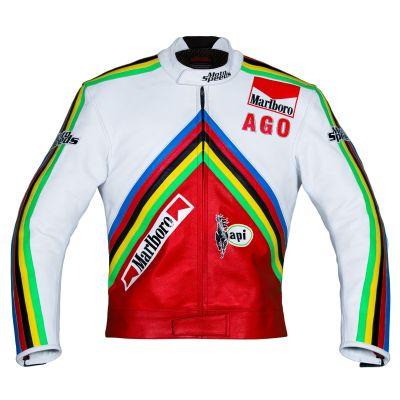 Giacomo Agostini Chaqueta de cuero MV Agusta GP 1975