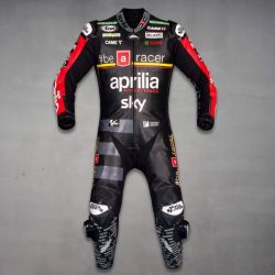 Maverick Viñales Aprilia Suit for British GP 2024