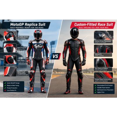 MotoGP Replica Suit vs Custom Race Suit