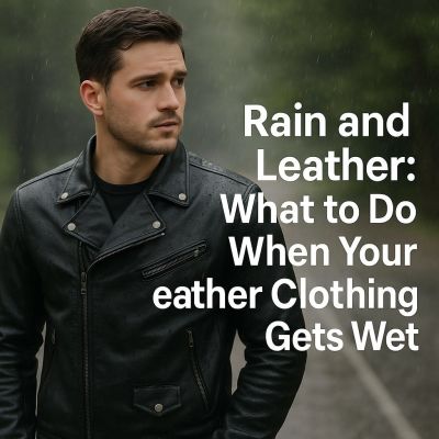 Rain and Leather: What to Do When Your Leather Clothing Gets Wet