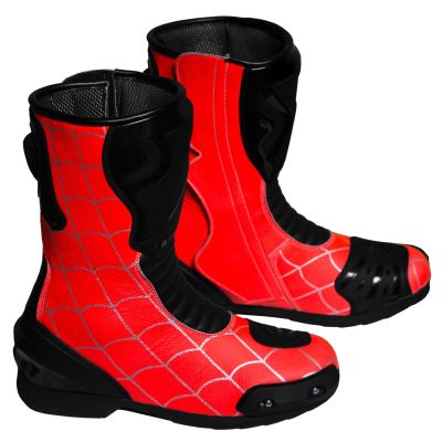 Spiderman Boots for Motorbike