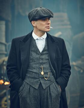 Chaqueta Peaky Blinders De Cuero Para Hombre