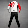 Honda Motorbike Racing Leather Suit back view