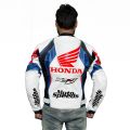 Honda Motorcycle Leather Jacket Motogp 2016 back view