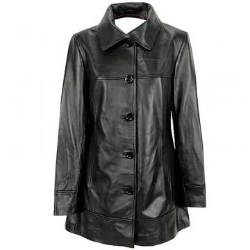 Ladies leather coats on sale best sale