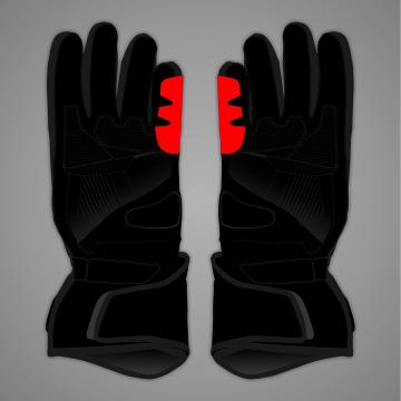 Black Leather Riding Gloves Alex Lowes SBK 2025