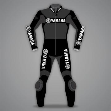 Yamaha Black Motorcycle Leathers