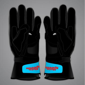 Blue Motorbike Gloves Raul Fernandez MotoGP 2025