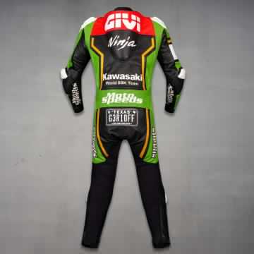 Kawasaki Leather Race Suit Garrett Gerloff SBK 2025