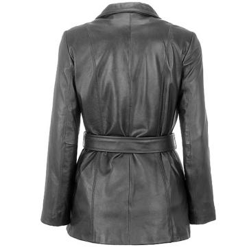 Lambskin Belted Hipster Coat