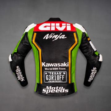 Chaqueta de cuero Kawasaki Garrett Gerloff SBK 2025