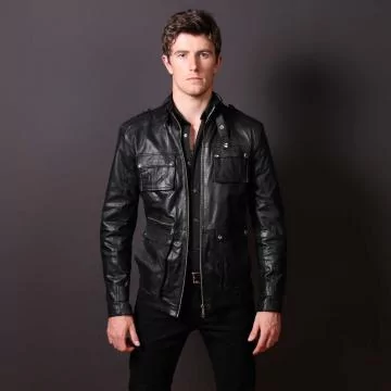 Blouson En Cuir Pour Homme Blouson Cuir Noir Homme