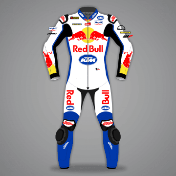 Brad Binder Tuta Bianco Red Bull GP Britannia 2024