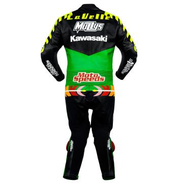 Scott Russell Full Body Leather Motorcycle Suit Kawasaki GP 1993