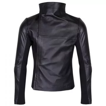 Fashion veste cuir slim homme