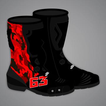 Supermoto Leather Boots Francesco Bagnaia MotoGP 2025