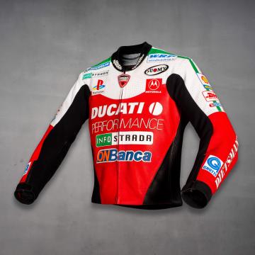 Troy Bayliss Vintage Ducati Leather Jacket WSBK 2001