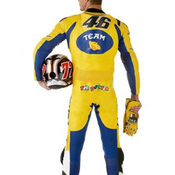 VR46 Team Motorcycle Racing Suit Yellow