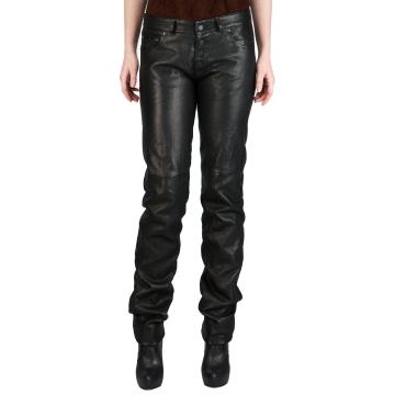 High Rise Leather Pants