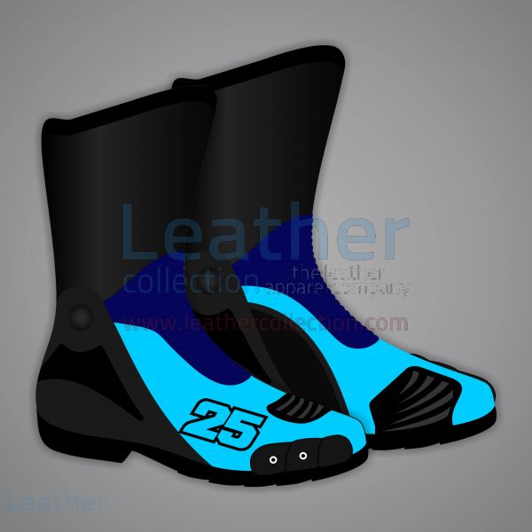Blue Motorbike Boots Raul Fernandez MotoGP 2025