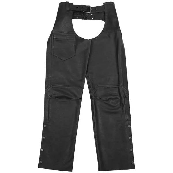 Bikers CORIN レザー チャップス ブラウン Lサイズ オーバーパンツ バイク チャップス 本革製 Xelement Men's B7555 Classic Black