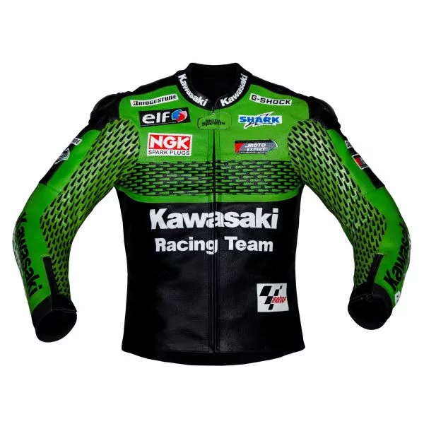 Racing green biker jacket best sale