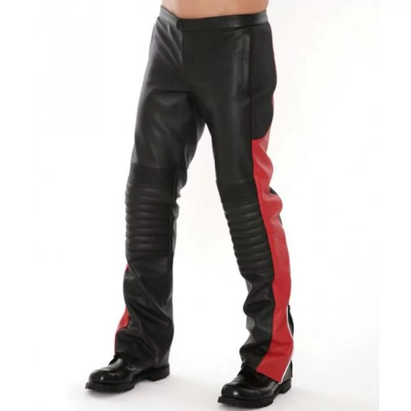 Pantalon moto cuero hombre sale