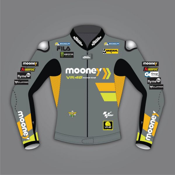Marco Bezzecchi Motorcycle Racer Jacket VR46 Racing Team front view