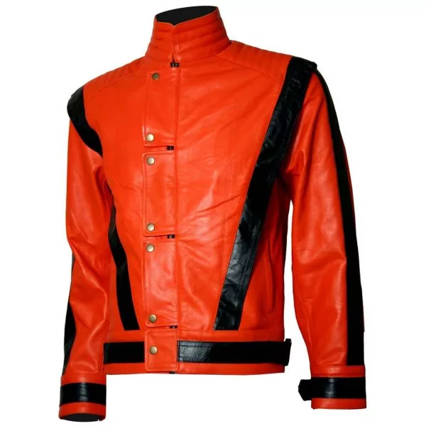 Michael jackson thriller red leather jacket best sale