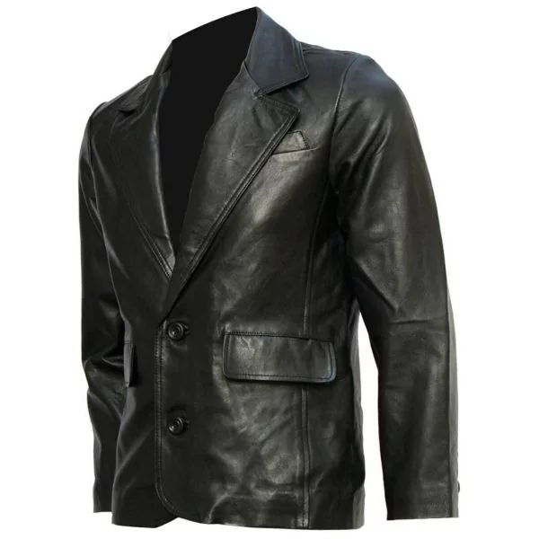 Blazer leather jacket mens best sale