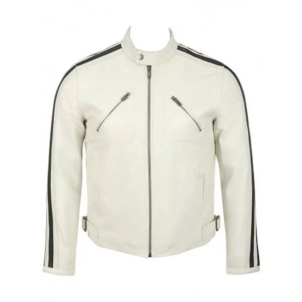 Veste En Cuir Blanche Veste En Cuir Blanche Homme