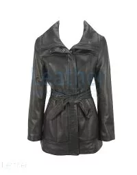 leather duffle coat