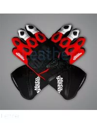 Black Leather Riding Gloves