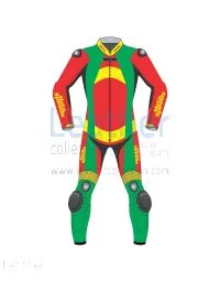 Bravo Leather Biker Suit front view