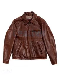 Veste en cuir Espresso