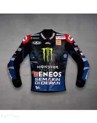 Fabio Quartararo Bike Riding Jacket Yamaha MotoGP 2023 front view