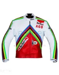Giacomo Agostini MV Agusta GP 1975 Leather Jacket front