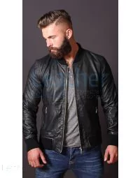 vintage leather bomber jacket mens