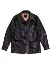 leather car coat