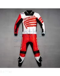 Honda オートバイレースのレザースーツ