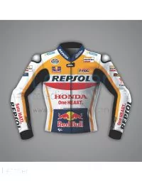 Joan Mir Honda Repsol Jacket Leather MotoGP 2023 front view