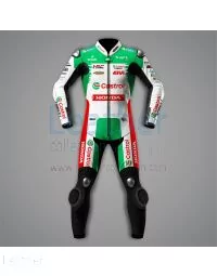 Johann Zarco Leathers Castrol Honda MotoGP 2024 front view
