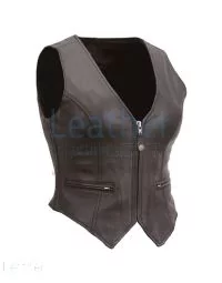 motorcycle leather vest