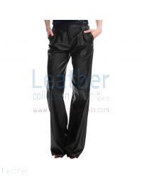 Pantalones De Cuero Mujer