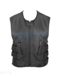 Chaleco Cuero Moto