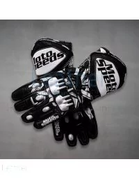 Marc Marquez White and Black Motorcycle Gloves MotoGP 2023